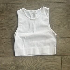Streetwear Society White Ribbed Crop Top